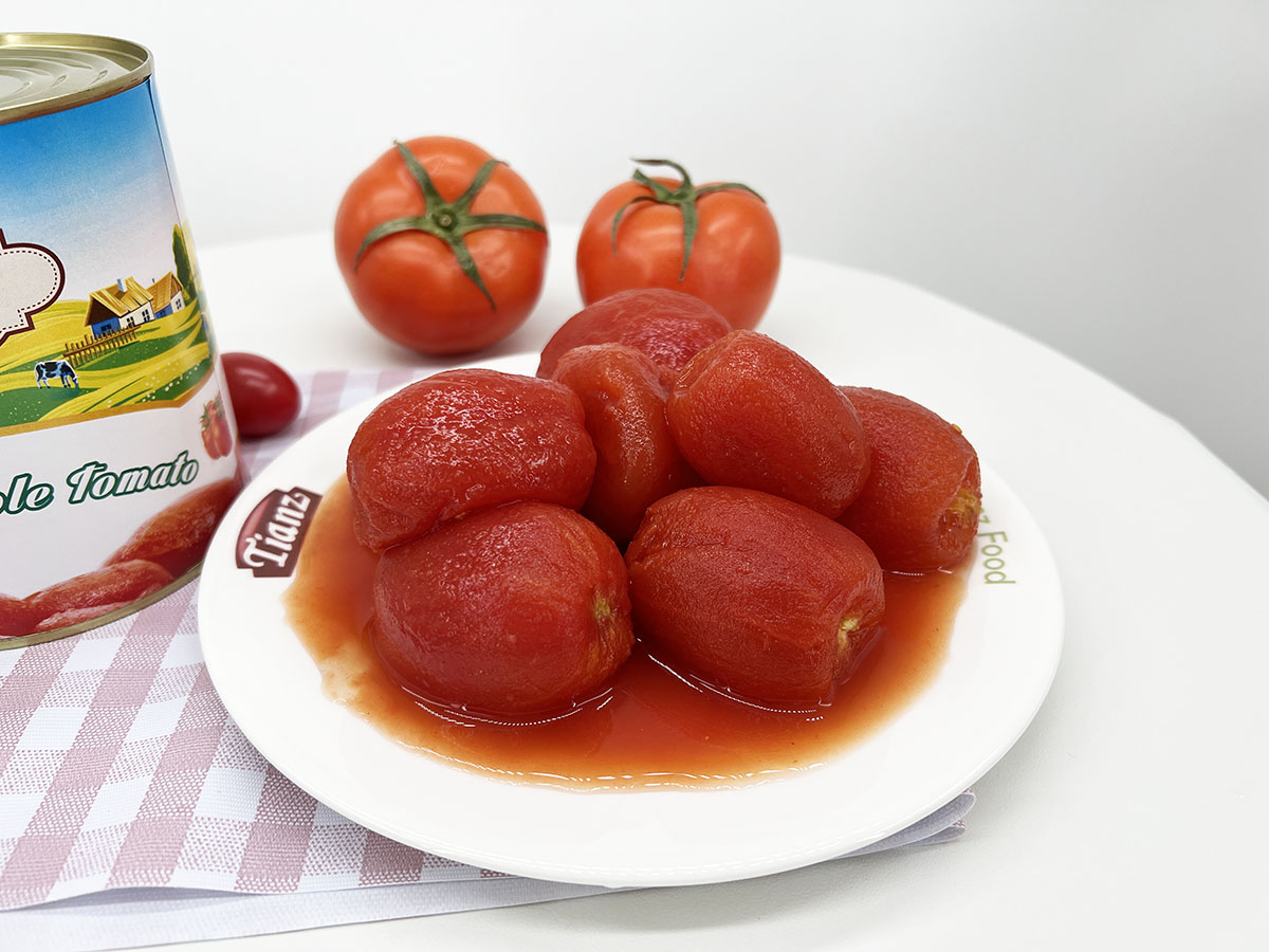 Tianz 缶詰 カットトマト 800g Brix:5%-6% OEM対応